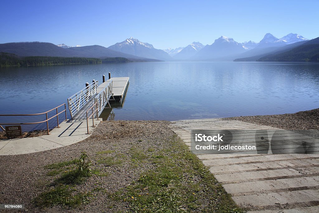 Pochylnia i Dock, Glacier National Park - Zbiór zdjęć royalty-free (Bez ludzi)