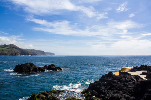 Stunning Coastline landscape in bathing area