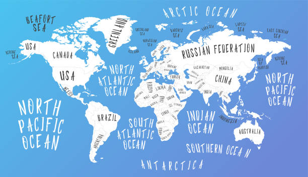 istock Earth map with the name of the countries 957845180