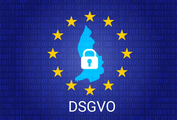 istock dsgvo - german Datenschutz-Grundverordnung. gdpr - General Data Protection Regulation. vector illustration 957845332