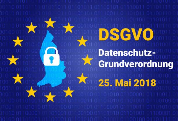 istock dsgvo - german Datenschutz-Grundverordnung. gdpr - General Data Protection Regulation. vector illustration 957845336