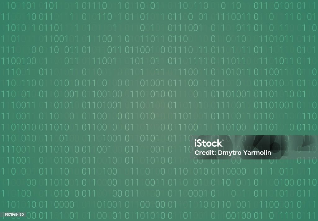Binary Code Pattern Seamless Digital Technology Background Abstract ...