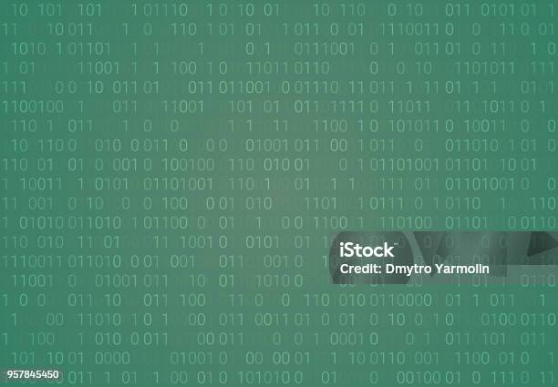 Binary Code Pattern Seamless Digital Technology Background Abstract ...