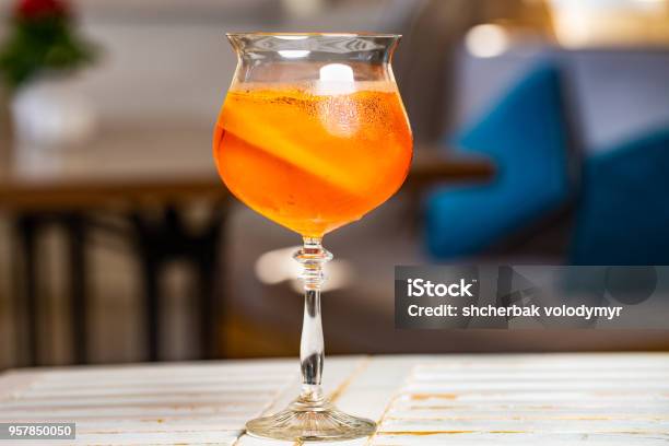 Cia Cocktail Cocktail With Orange Juice And Ice Cubes Stock Photo - Download Image ...