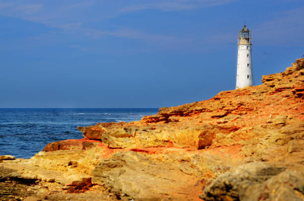 istock Lighthouse at cape Tarkhankut in Crimea Ukraine 957855704