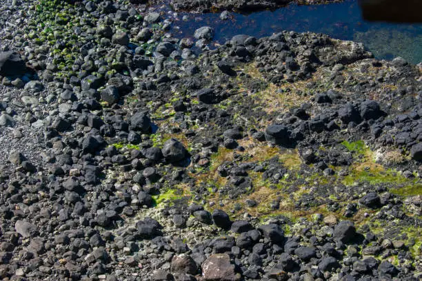 Photo of Close up on rock formations full frame as background texture wallpaper