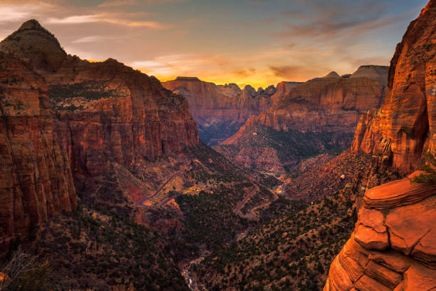 istock Sunset over Zion National Park, Utah 957859982