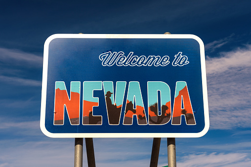 Bienvenido a Nevada señal photo