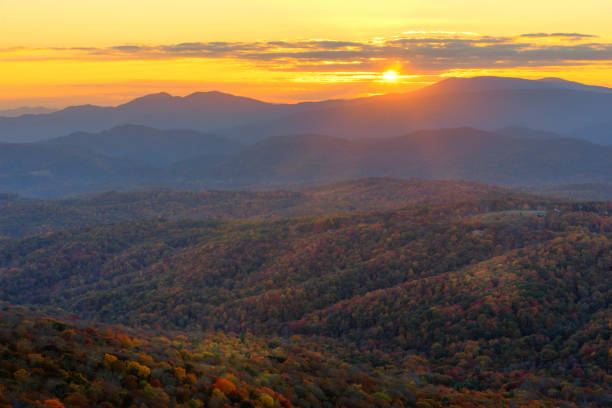 From the top of Sugar Mountain looking to the south.