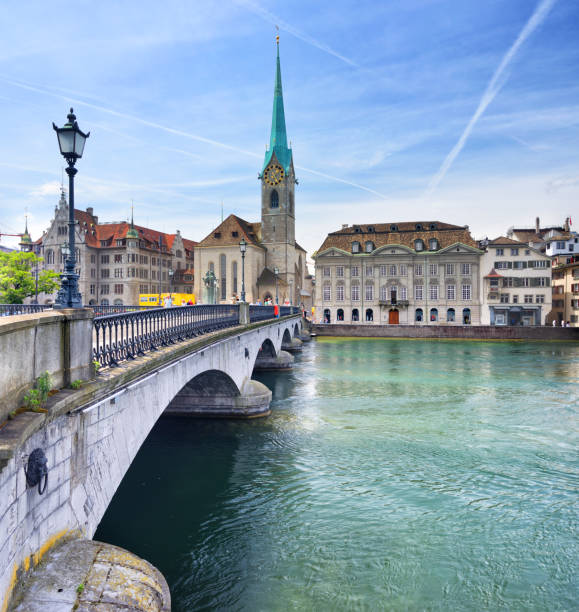 istock Munsterbrucke bridge in Zurich 957867874