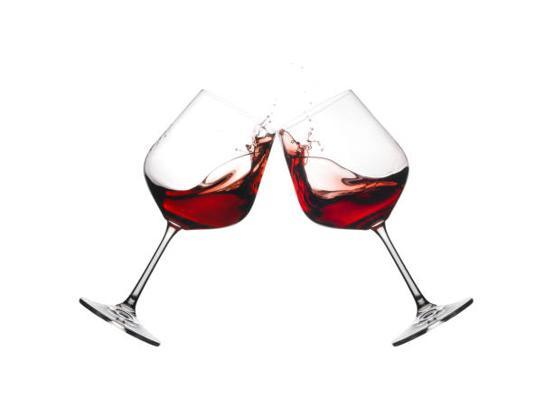 istock Wine glasses in toast. 957874686