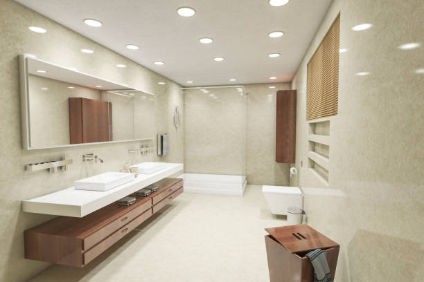 Modern Bathroom Interior stock photo