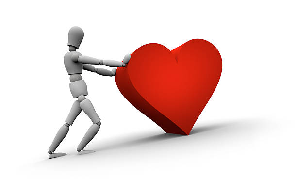 istock Person Pushing Heart Icon 95788215
