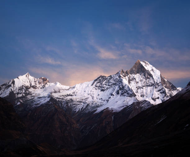 istock Mount Machapuchare, or Fishtail, view from Annapurna Base Camp, Nepal 957883718