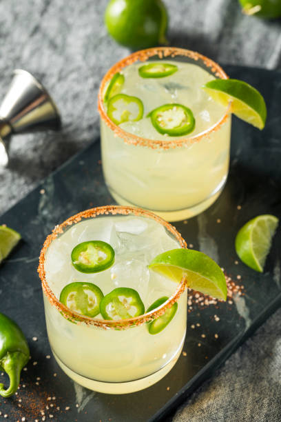 Homemade Spicy Margarita with Limes