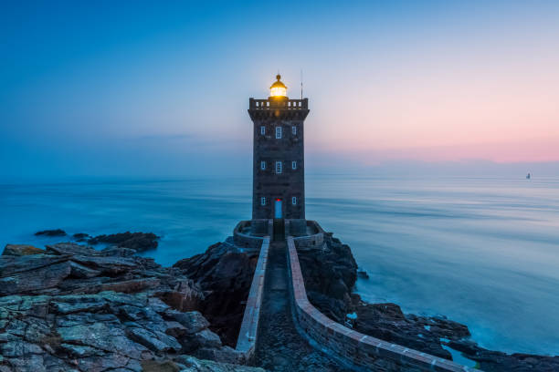 istock Kermorvan lighthouse, Brittany, France 957884270