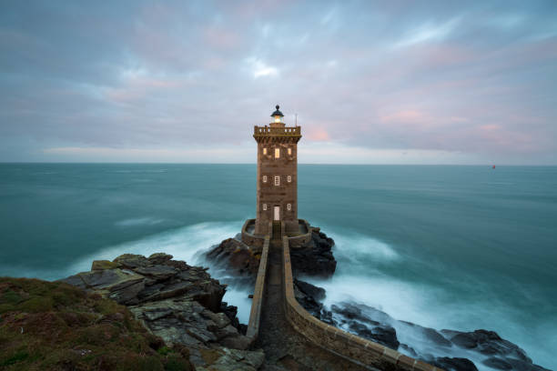 istock Kermorvan lighthouse, Brittany, France 957884934