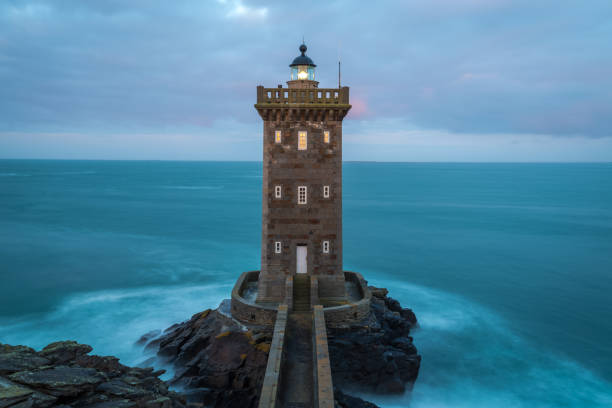 istock Kermorvan lighthouse, Brittany, France 957887954