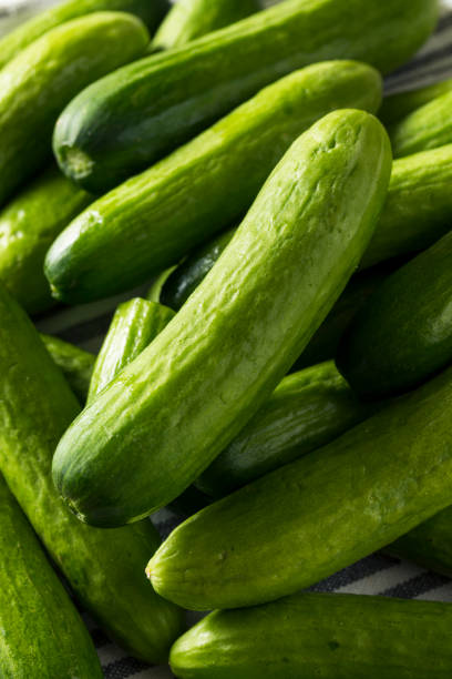 istock Raw Green Organic Baby Cucumbers 957888018