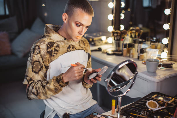 istock Young male makeup artist 957896654