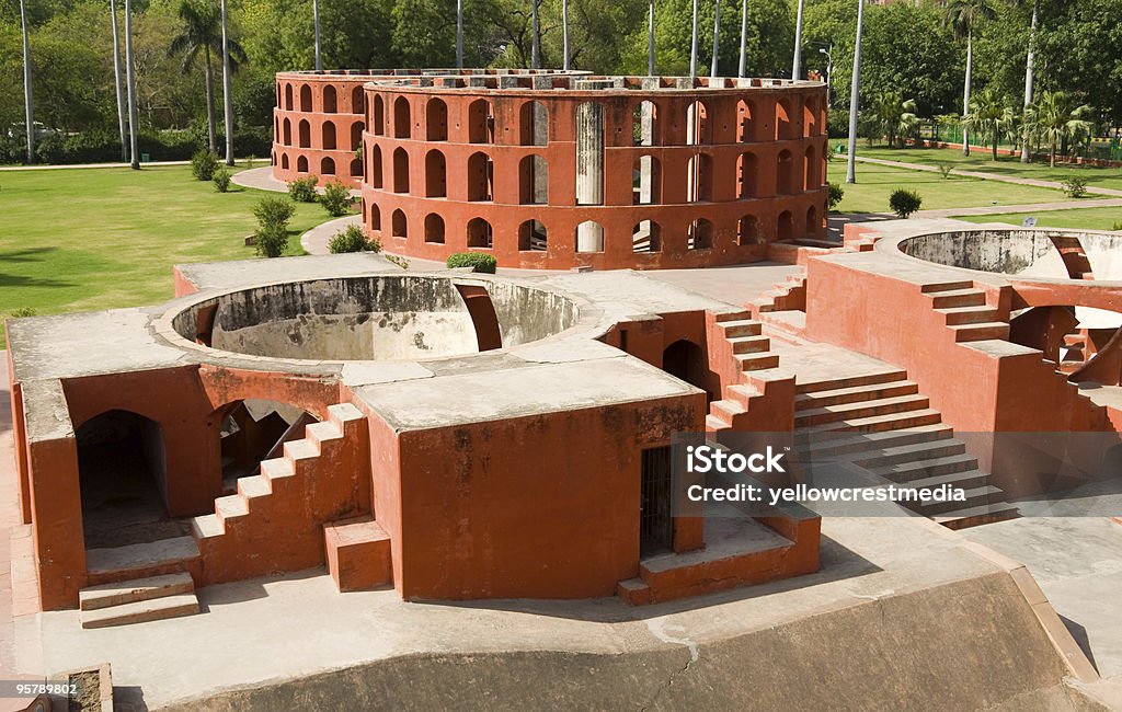 Osservatorio astronomico Jantar Mantar - Foto stock royalty-free di Ambientazione esterna