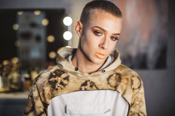 istock Young male makeup artist 957900086