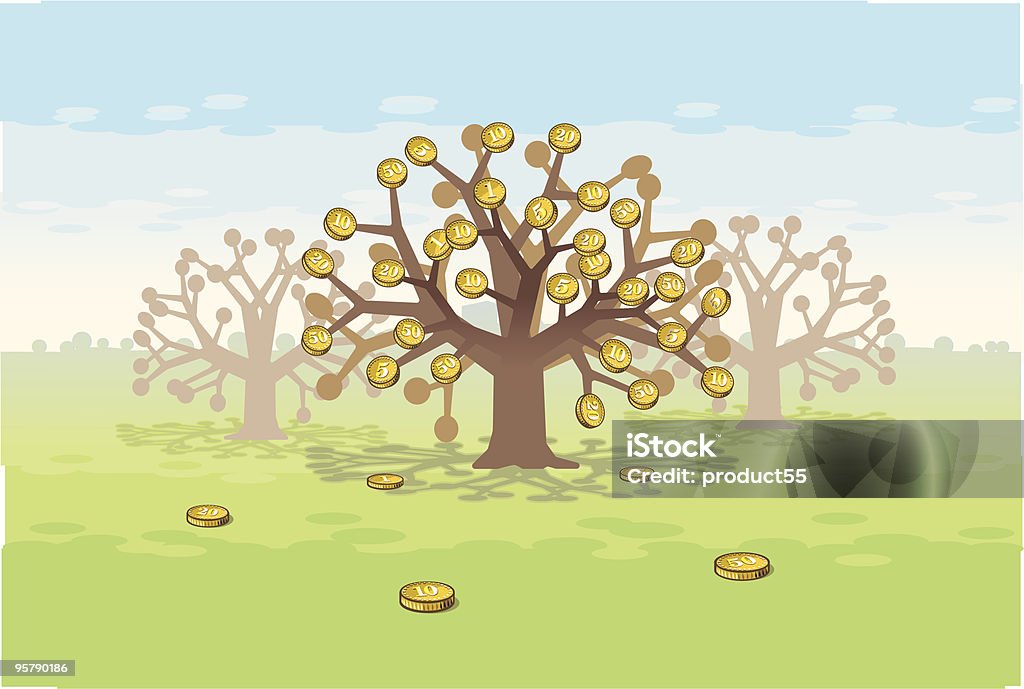 Glückskastanie - Lizenzfrei Baum Vektorgrafik