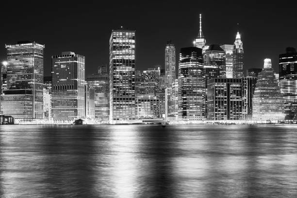 istock Manhattan skyline at night, USA. 957908406