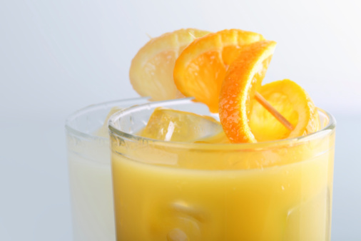 Orange Juice Glass Reflexion