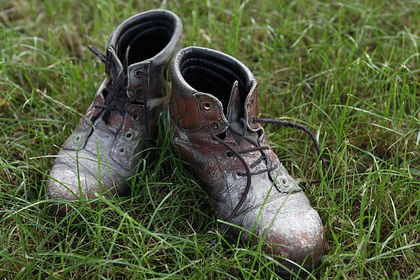 istock Old fashioned trekking Shoes 95792269