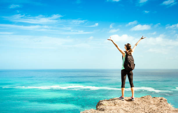 istock Happy female hiker 957926710
