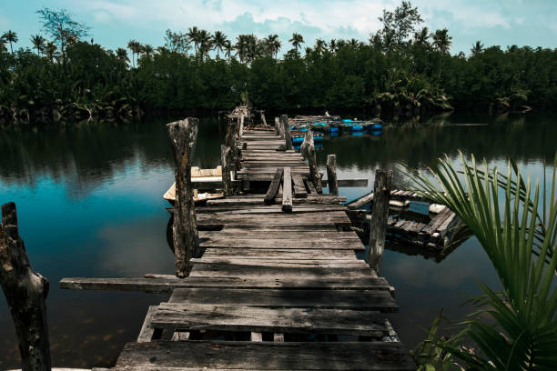istock Pier Over Lake Against Sky 957936590