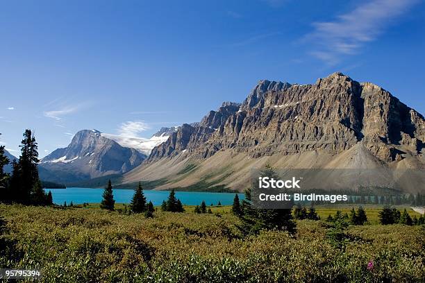 Lago Bow Parque Nacional De Banff Foto de stock y más banco de imágenes de Aire libre - Aire libre, Alberta, Canadá