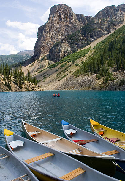 istock Canoeing in Morraine Lake, Alberta 95795480