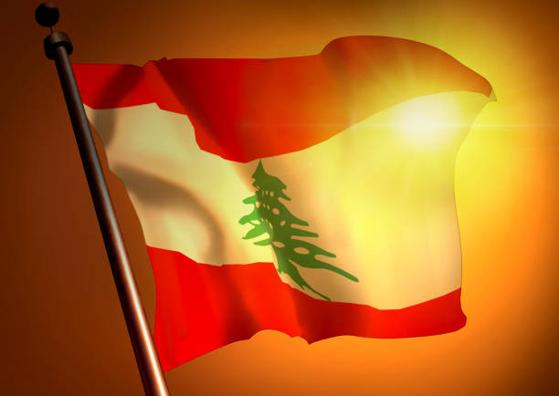 istock winner waving Lebanon flag against the sunset 957956590