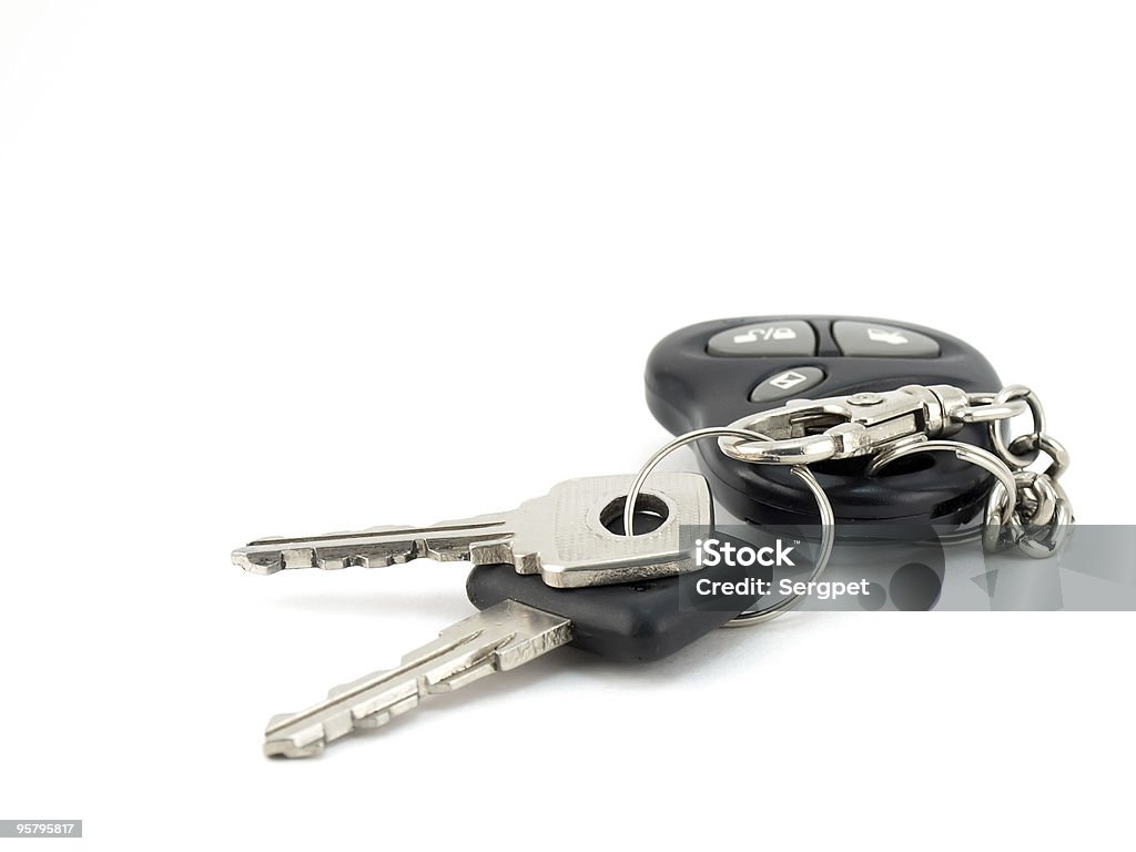 Keys from automobile  Black Color Stock Photo