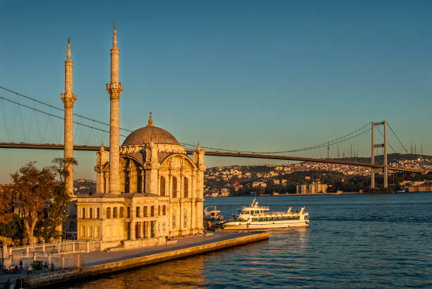 istock Ortakoy Mosque with Bosphorus Bridge 957961158