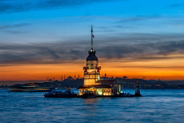 istock Maiden's Tower and Sunset of Istanbul 957961298