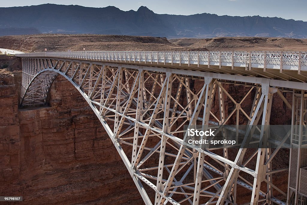 Navajo-Brücke auf dem Colorado River und den Grand Canyon - Lizenzfrei Fluss Colorado River Stock-Foto