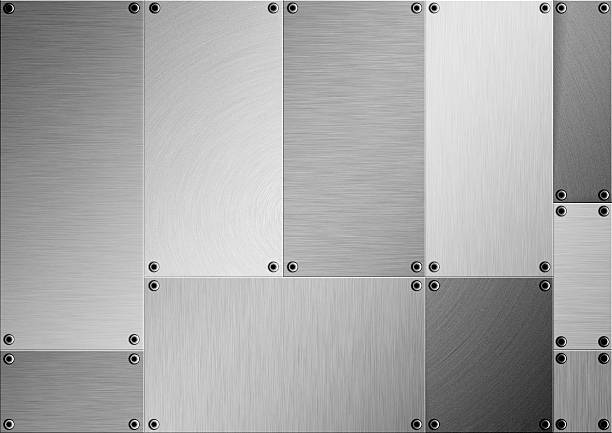 Brushed metal abstract stock photo