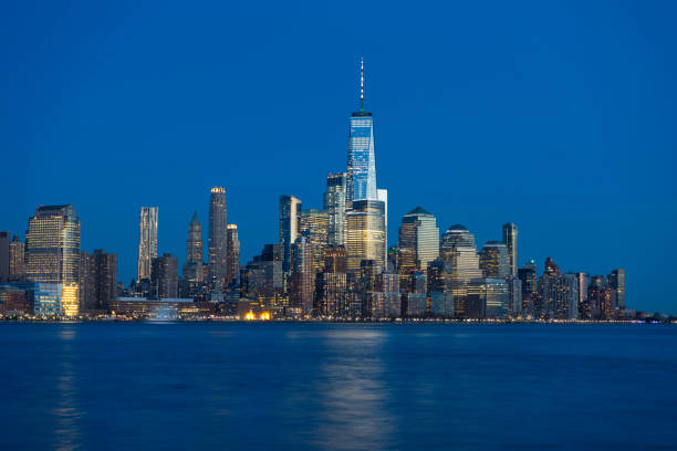 istock Panoramic view of Lower Manhattan Skyline as seen from Hoboken 957983198
