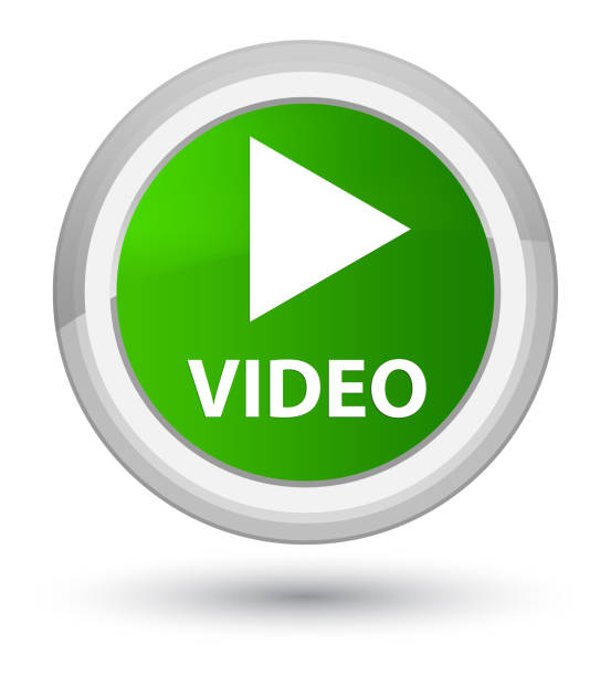 視頻主綠色圓形按鈕 - prime video 幅插畫檔、美工圖案、卡通及圖標