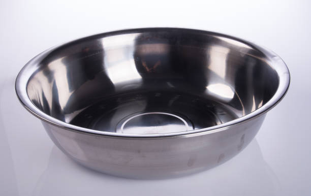 istock pot or stainless steel pot on a background 957996308