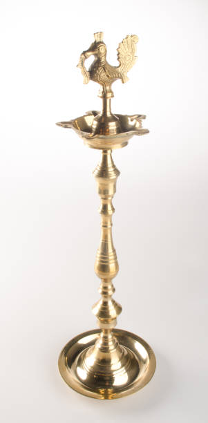 istock oil lamp or metal lamp on background 957996468