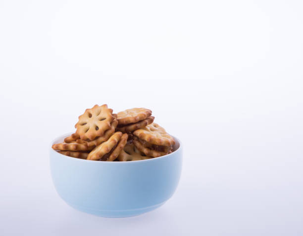istock cookie biscuits with filling on the background 957996544