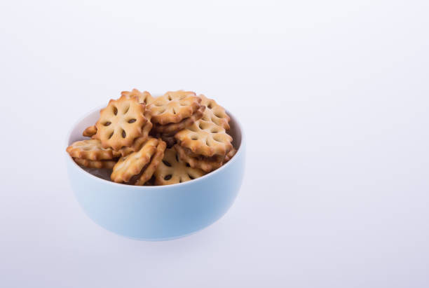 istock cookie biscuits with filling on the background 957996550
