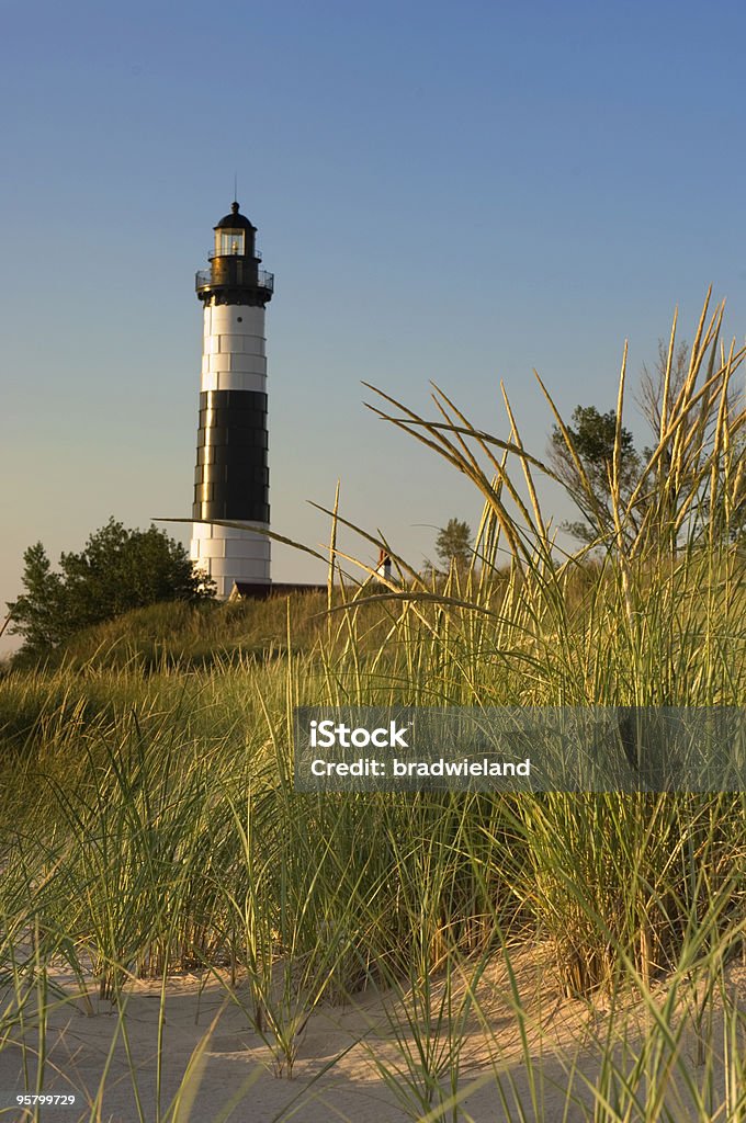 Leuchtturm & Dunegrass - Lizenzfrei Außenaufnahme von Gebäuden Stock-Foto