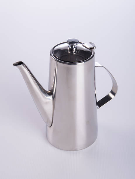 istock tea pots or stainless steel tea pots on the background 957999644