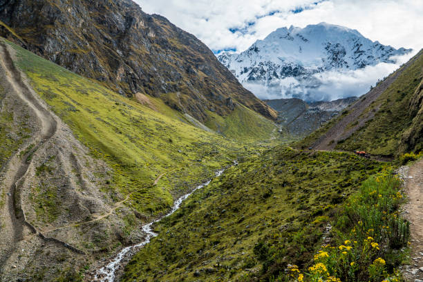 Salkantay Trekking Peru Salkantay Trekking Peru the road to Machu Pichu Sallqantay stock pictures, royalty-free photos & images