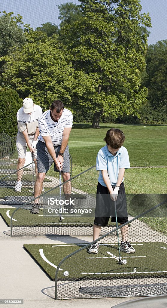 Familie üben Golf - Lizenzfrei Familie Stock-Foto